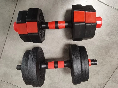 20KG ADJUSTABLE DUMBBELL SET WITH EXTENSION BAR