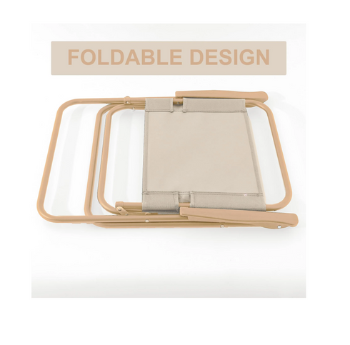Set of 2 Portable & Foldable Chair 47x39x65cm