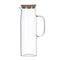Glass Pitcher with Stainless Steel Cap - Cold/Hot Water