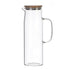 Glass Pitcher with Stainless Steel Cap - Cold/Hot Water