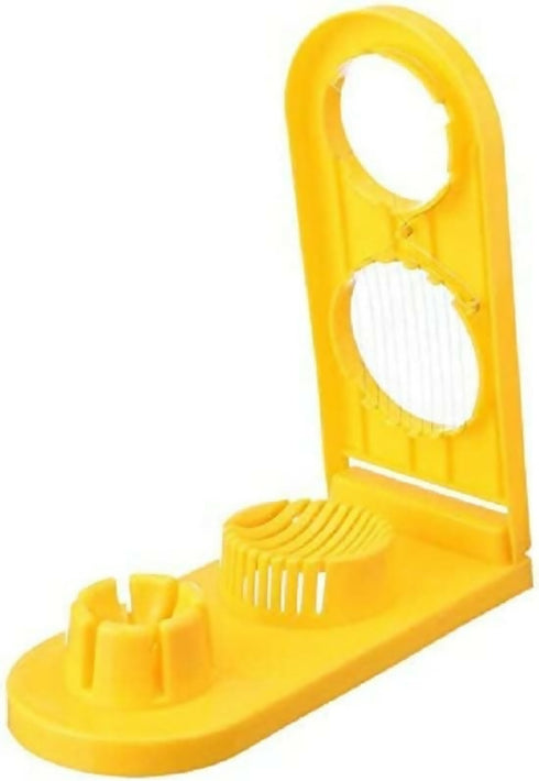 2-in-1 Kitchen Utensil Hardboiled Egg Slicer