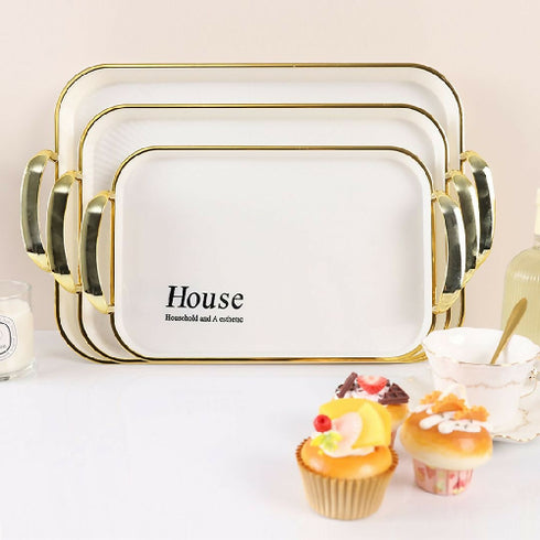 Unbreakable Rectangular Tray Set