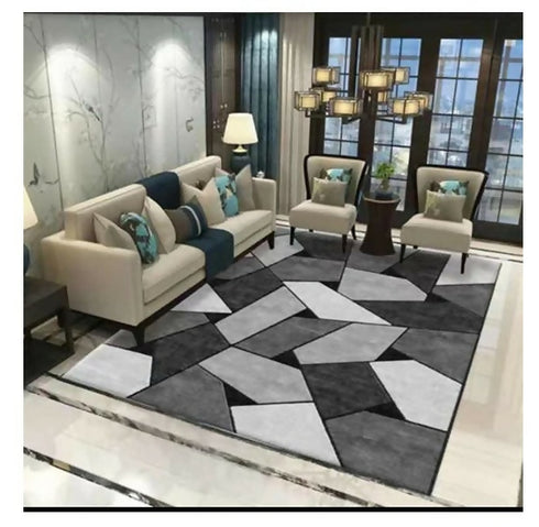 Modern 3D Geometric Design Carpet - 200x150cm