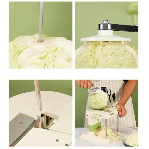 Multifunctional Cabbage Cutter with 3 Interchangeable Stainless Steel Blade