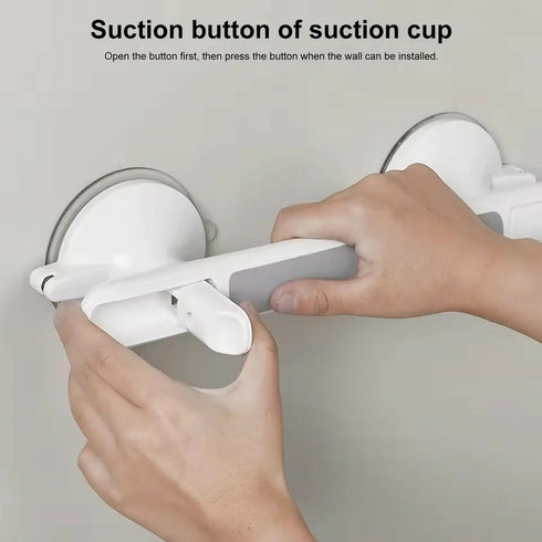 Strong Suction Grab Handrail Shower Safety Handrail For Bathroom