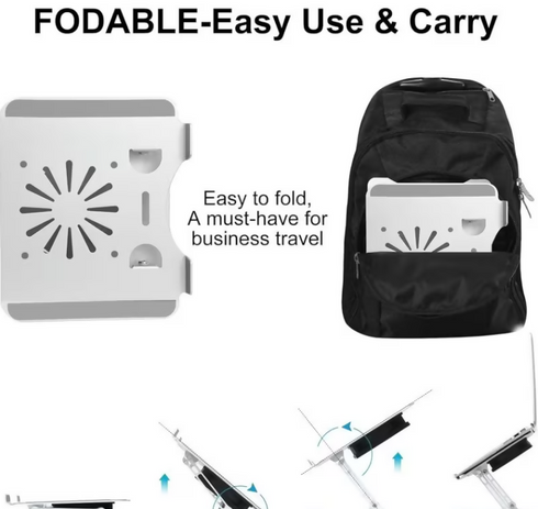 Laptop & Tablet Aluminum Stand - Adjustable & Foldable (GC)