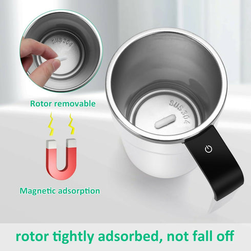 Automatic magnetic stirring cup