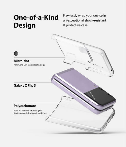 Slim Protective Case for Galaxy Z Flip3 - Clear