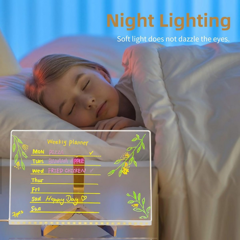 DIY Handwriting doodles/notes Acrylic Luminescent Lamp