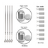 20 Piece Stainless Steel Outdoor Braai Set with Carry Case