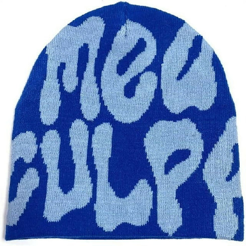 Letter Print Beanie Hat
