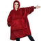 Oversized Sherpa Blanket Sweatshirt with Hood