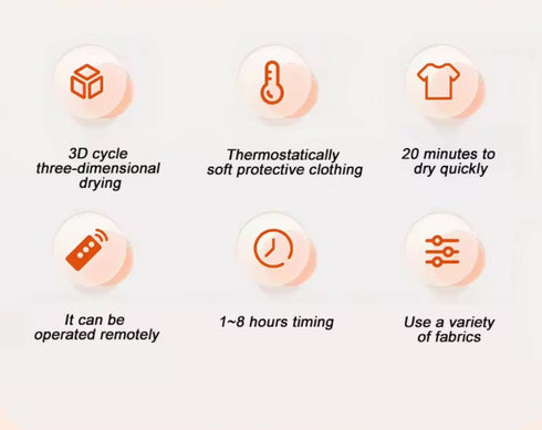 Household Electric Portable Quick-drying Folding Clothes Dryer Smart