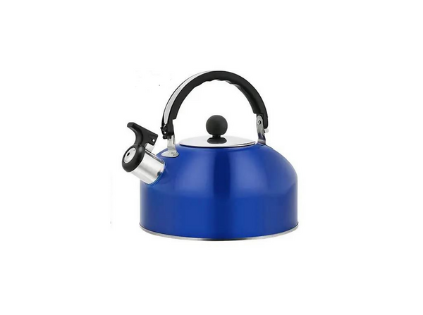 Whistling Kettle With Foldable Handle - blue