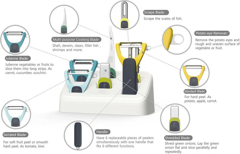 6-in-1 Multifunction Peeler Set
