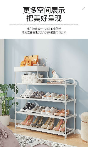 5 Layer Shoe Storage Rack Stand-White