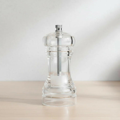 Acrylic and Stainless Steel Salt & Pepper Grinder Set Of 2 - 14cm