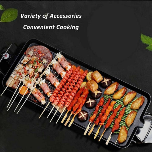 Non-Stick Plates Electric Table Top Portable BBQ Grilling Grill Indoor or Outdoor