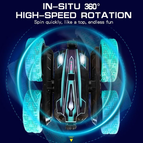 2.4Ghz Sensing Double Side 360 Degree Roller Wheel Dual Rc Stunt Car Toy