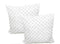 Set of 2 Soft Non-Shrink Silk Mat Continental Pillow