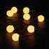 LED Round 10 White Color Bulb String Light Warm White 5M