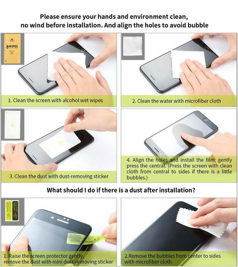 Anti Spy iPhone X/ XS Black Privacy Tempered Glass Screen Protector