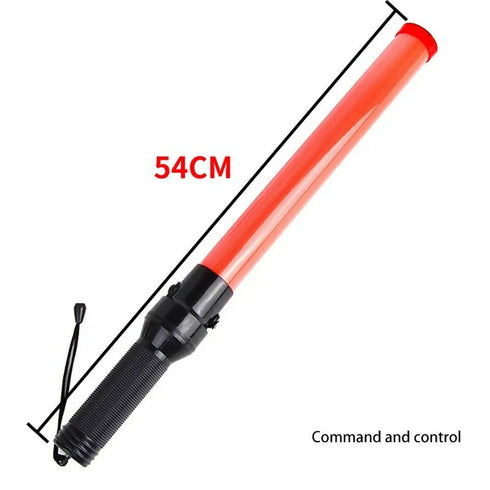 Outdoor Flashing Red LED Light Road Traffic Signal Warning Plastic Wand Safety Command Tool Ref