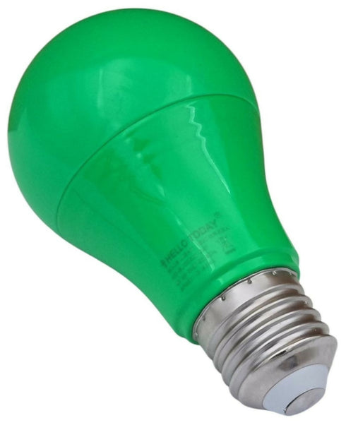 E27 LED 5W Color Light Bulb - 6 Pack - Green