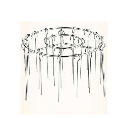 Premium Air Fryer Skewer Stand with 24 Stainless Steel Skewers