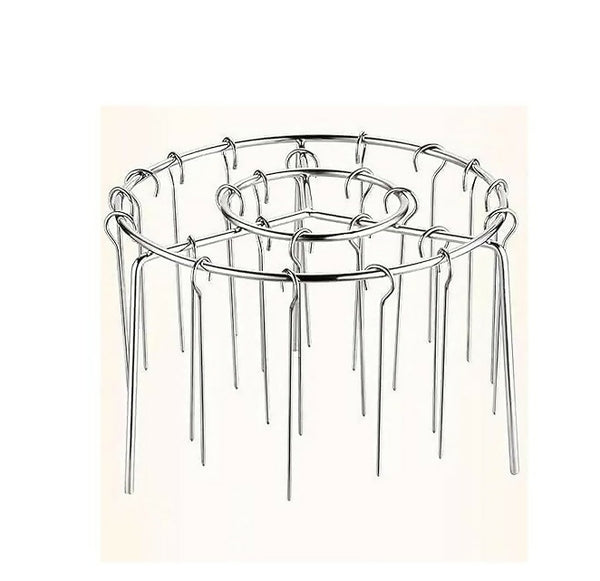 Premium Air Fryer Skewer Stand with 24 Stainless Steel Skewers