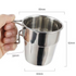 Outdoor camping foldable stainless steel cup 4pcs set