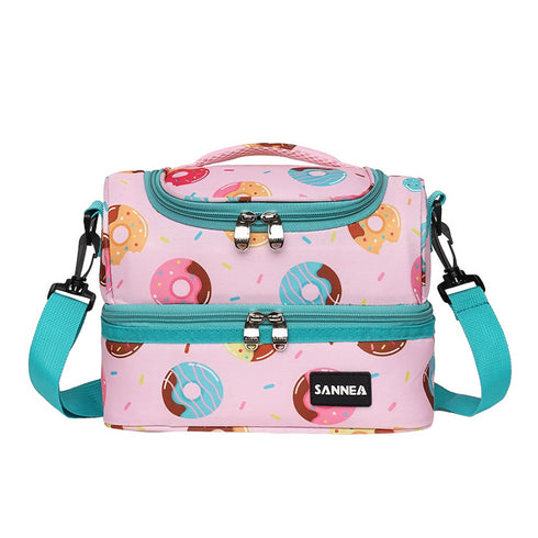 Sannea - Doughnut Insulated Lunch Bag Cooler Bag with Shoulder Strap