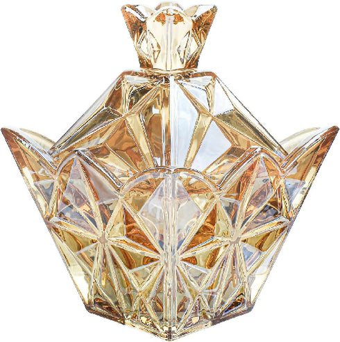 Royal Amber Glass Apothecary Jar With Lids