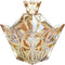 Royal Amber Glass Apothecary Jar With Lids