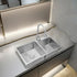 Stainless Steel Brushed Double Bowl Handmade Kitchen Sink