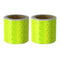Green Reflective Safety Tape, 2 Rolls- 50mm x 3metres