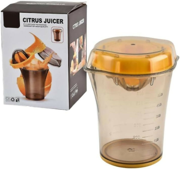 Hand Juicer Citrus Orange Squeezer Manual Lid Rotation Press Reamer