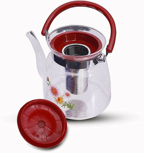 Glass Tea Pot With Removable Stainless Steel Infuser