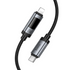 Lord PD27W Digital Display Type-C to 8 Pin Fast Charging Data Cable, Length: 1.2m(Black)