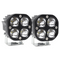 Set of 2 LED Square High-Performance Driving Light Spotlights