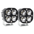 Set of 2 LED Square High-Performance Driving Light Spotlights