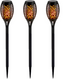3 Pack LED Torch Flame Design Solar Light Garden Outdoor Patio Decorative