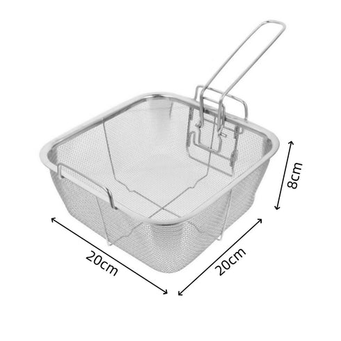 Square Stainless Steel Deep Fry Basket