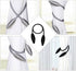 2 Pack Curtain Tiebacks -Black