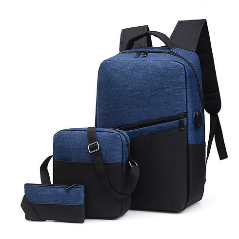 Three-piece Backpack Men's Business Computer Bag.