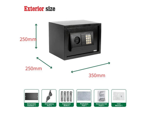 Home Digital Safety Box with Keys and Pin Number