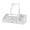 Desk Organiser Drawer For Office room And bedroom With Square Mirror