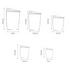 10 pcs Household Plastic Kitchen Storage Jar Food Candy Whole Grains Nuts Storage Sealed Jar Transparent Storage Jar