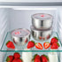 3pcs Set Fresh Box 14/16/18cm Stainless Steel Food Container With Airtight Lid