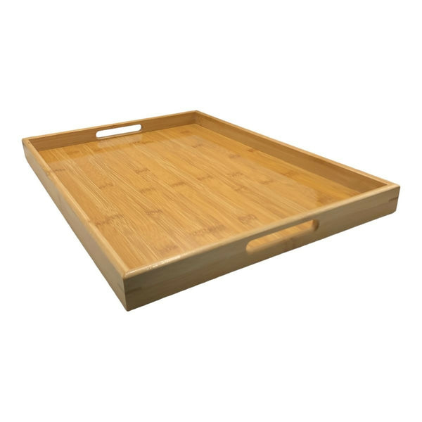 Bamboo Breakfast Tray Size : 43.7X29.5X5CM